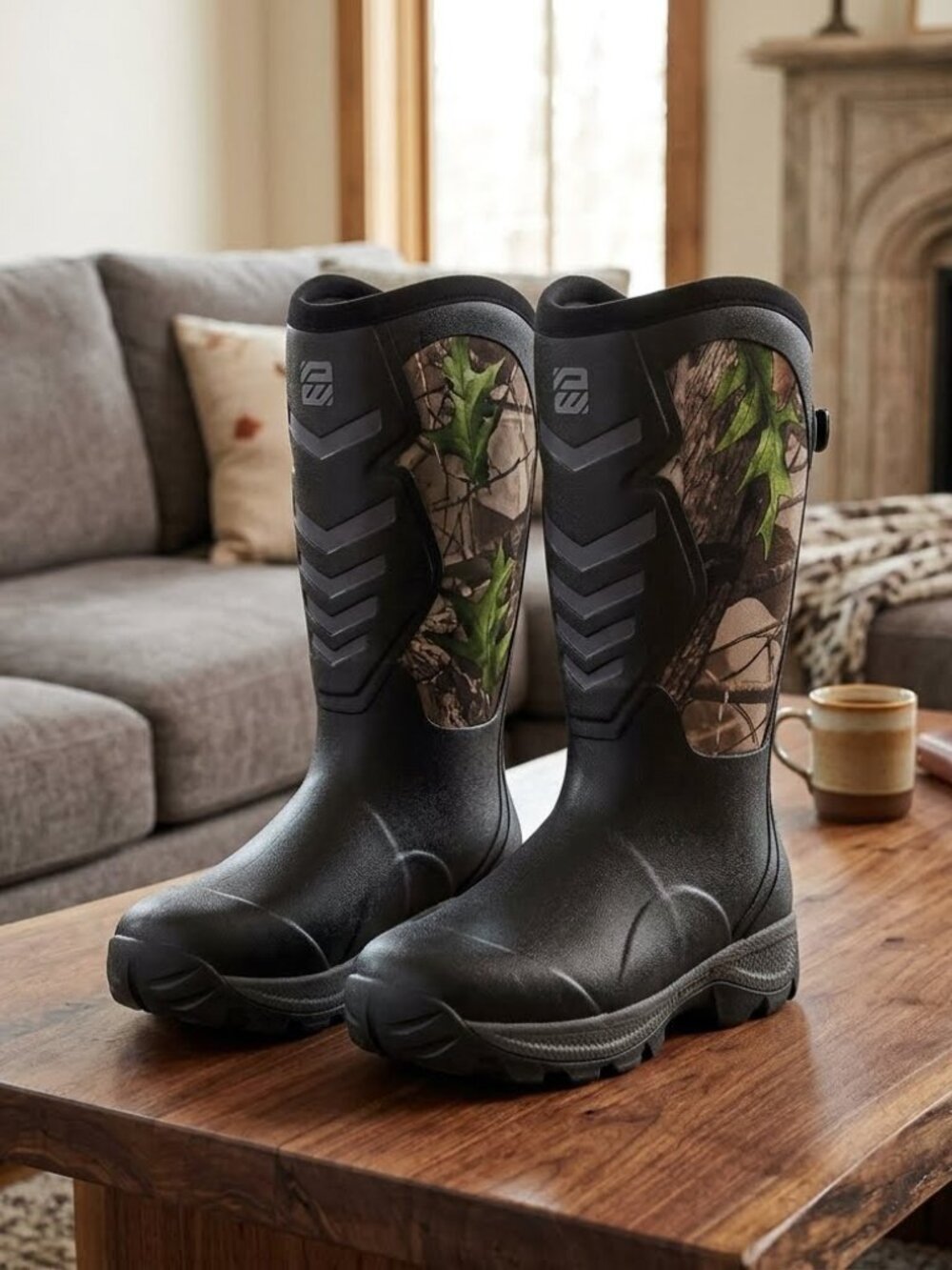 Men's Waterproof 6mm Neoprene Insulated Hunting Work Boots